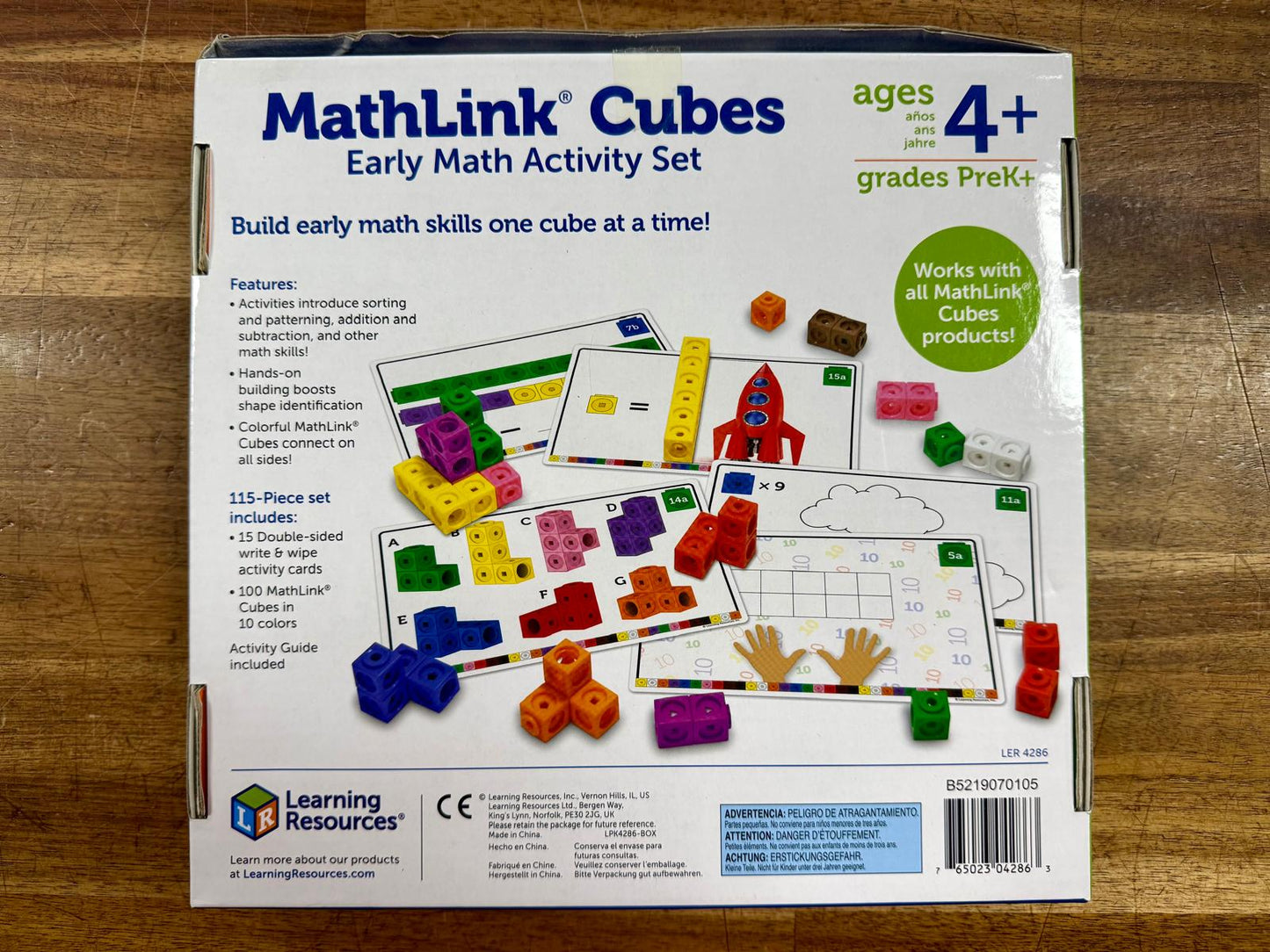 Learning Resources MathLink Cubes 115 pcs - Like New