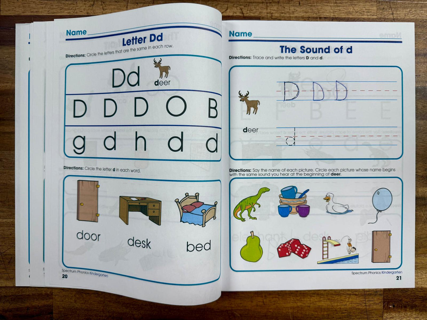 Spectrum Kindergarten Phonics Workbook, Ages 5-6