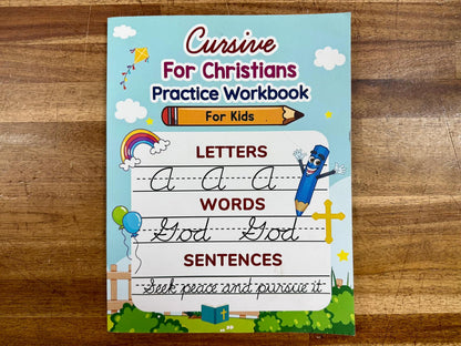 Cursive For Christians Handwriting Workbook for Kids - VG