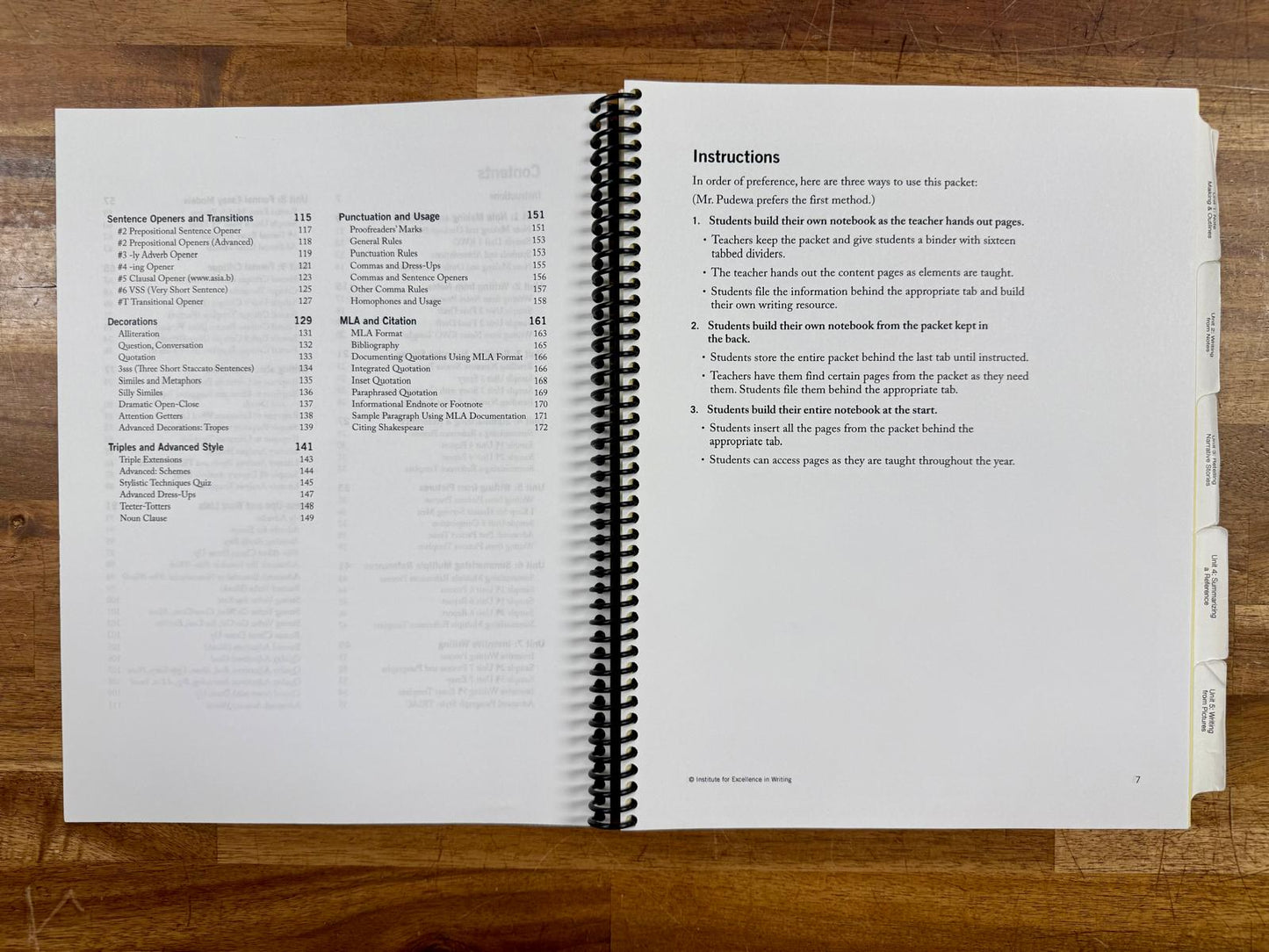 IEW Student Resource Packet 1st Ed - Good & Clean