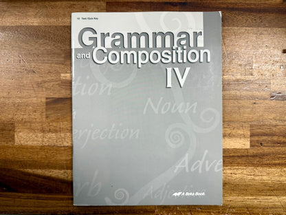 Abeka Grammar & Composition IV 3rd Ed Test Key