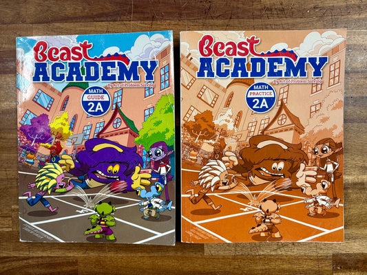 AoPS Beast Academy Math 2 Guide, Practice & Puzzles Full Set