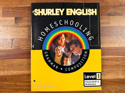Shurley English Homeschooling - Level 1 - TM w/ CD