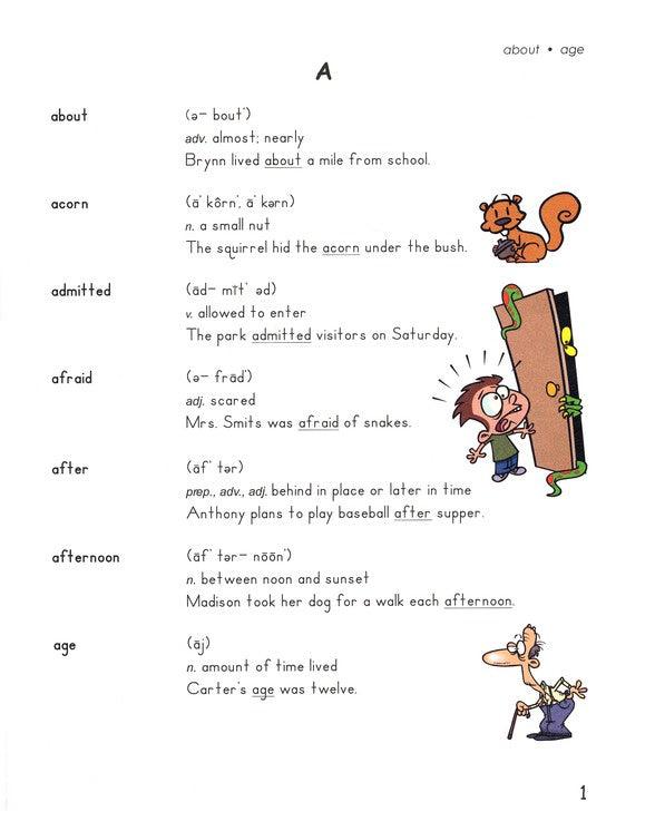 AOP Horizons Spelling & Vocabulary Dictionary Gr 3 - Condition GOOD & CLEAN