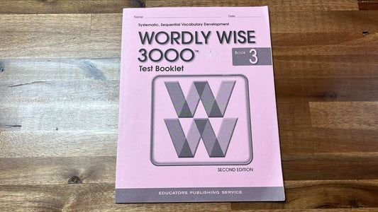 Wordly Wise 3000 Grade 3 2nd Ed Test Booklet - Good & Clean