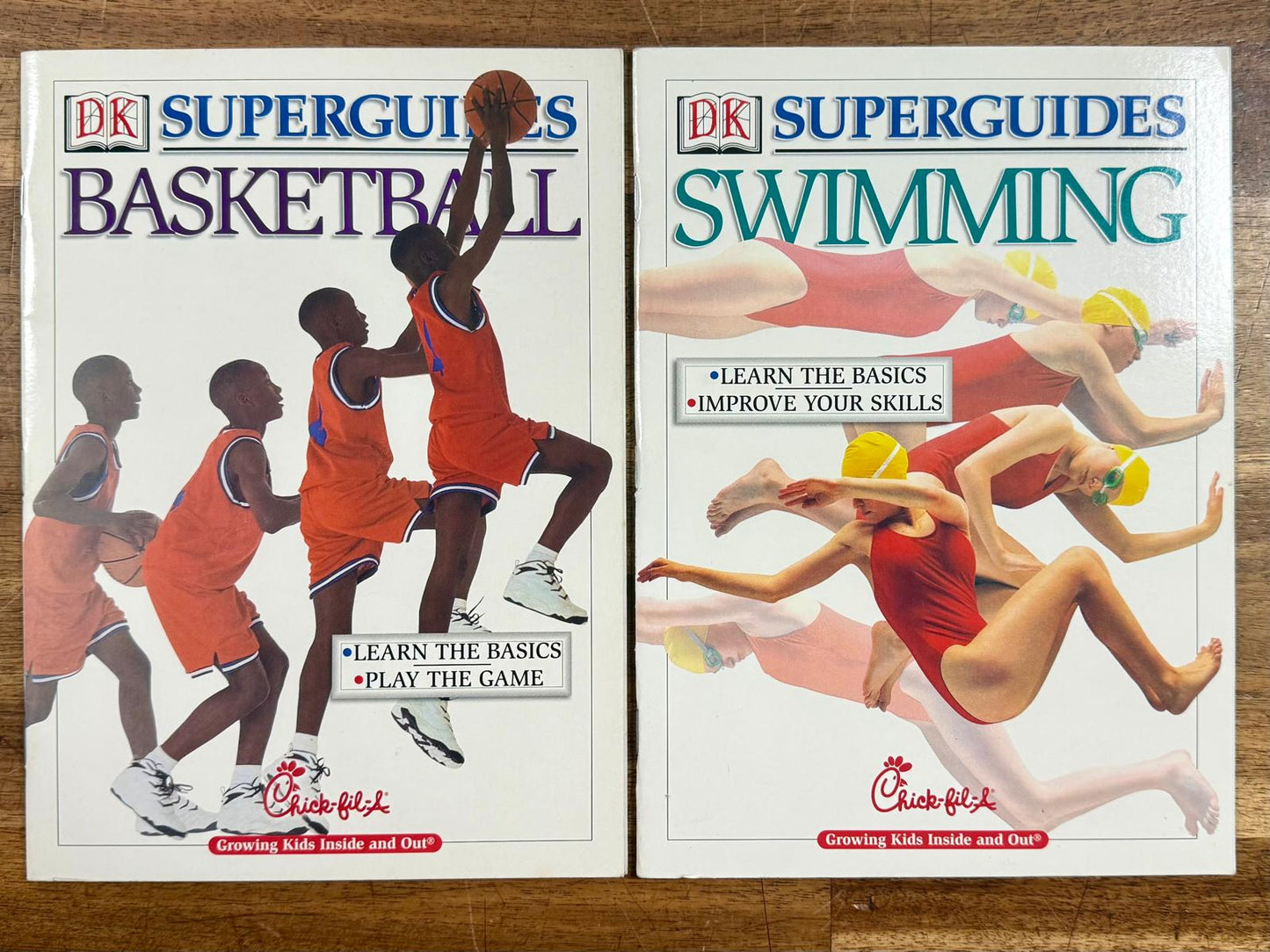 DK Superguides LOT of 4 - Bsktbll, Swmng, Sccr, & Bsbll