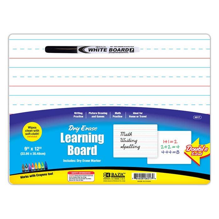 Double Sided Dry Erase Learning Board