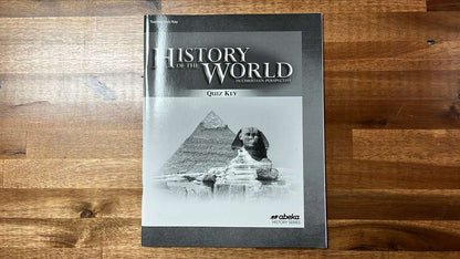 Abeka History of the World 5th Ed Grade 7 Key Set of 4 - VG