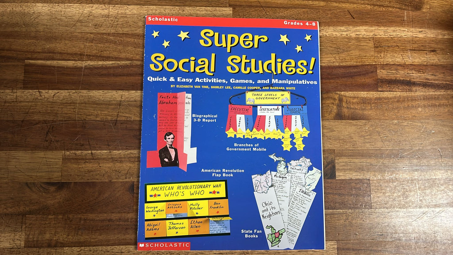 Scholastic Super Social Studies Gr 4-8 Activities