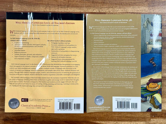 Well-Ordered Language Level 3B Set: Student & Teacher’s Ed