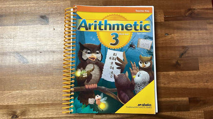 Abeka Arithmetic 3 Teacher Key Set of 2 - VG