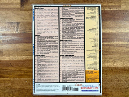 QuickStudy English Grammar Reference Guide
