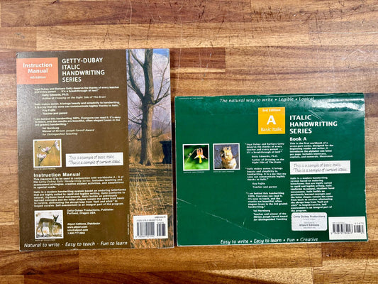 Italic Handwriting Series SET Instruction Manual & Book A - VG