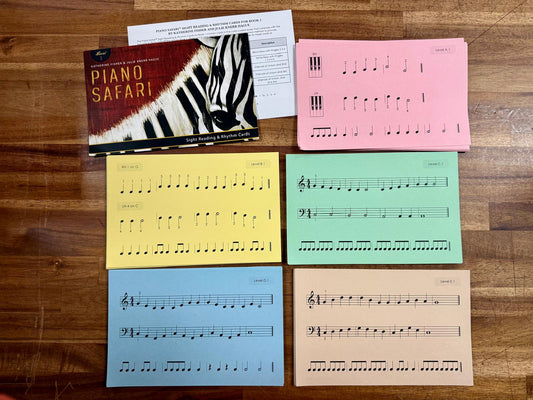 Piano Safari Level 1 Sight Reading & Rhythm Cards