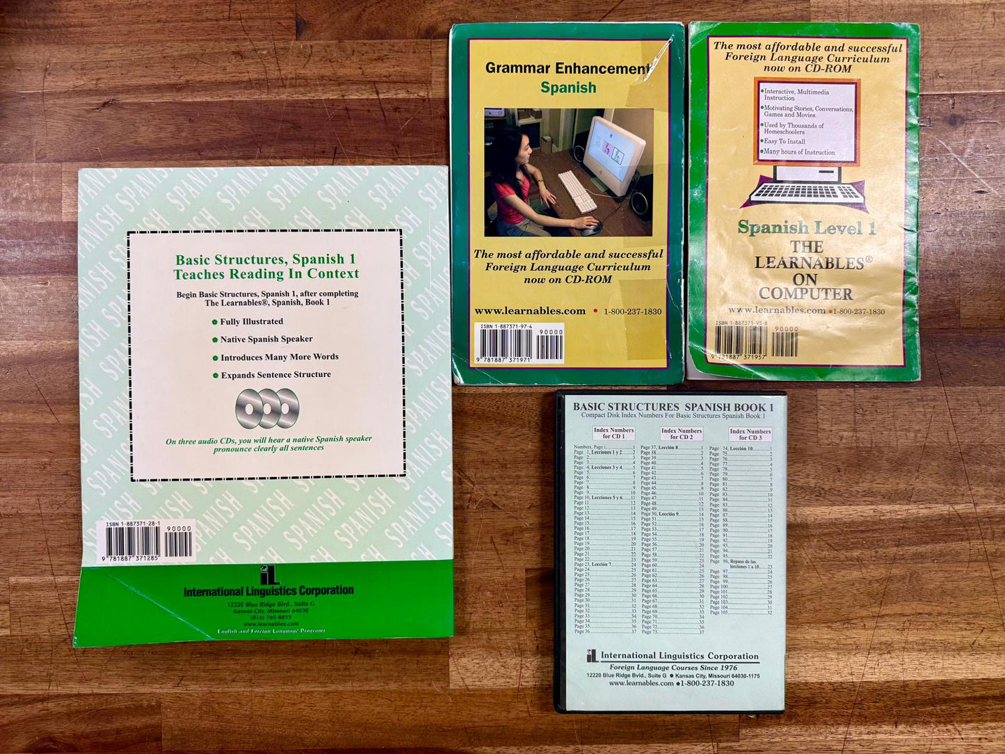 The Learnables SET - Books 1, 2, 3 (Txt,Rdrs,DVDs)