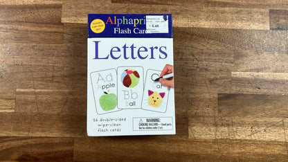 Alphaprints: Wipe Clean Flash Cards Letters