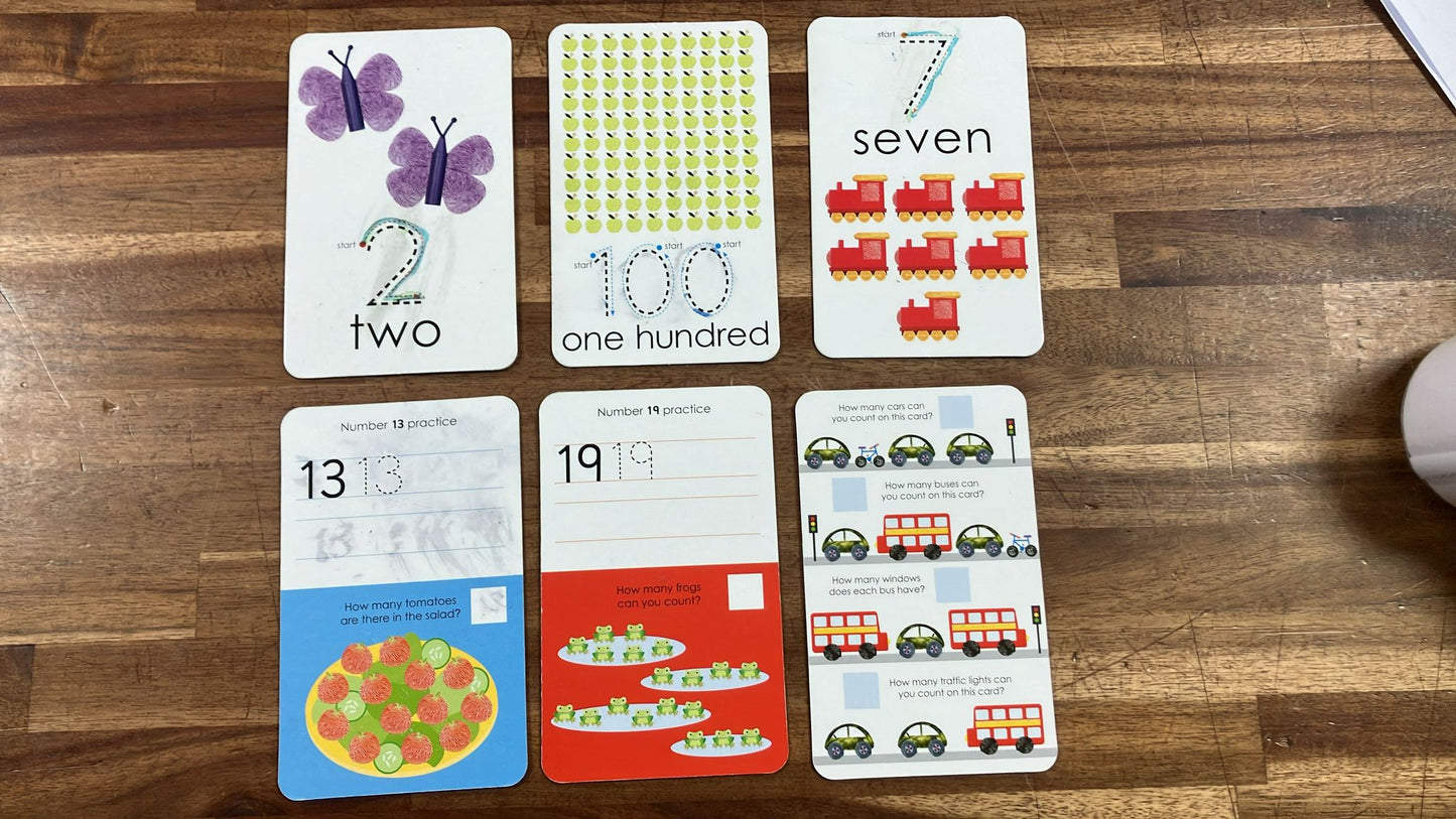 Alphaprints: Wipe Clean Flash Cards Numbers