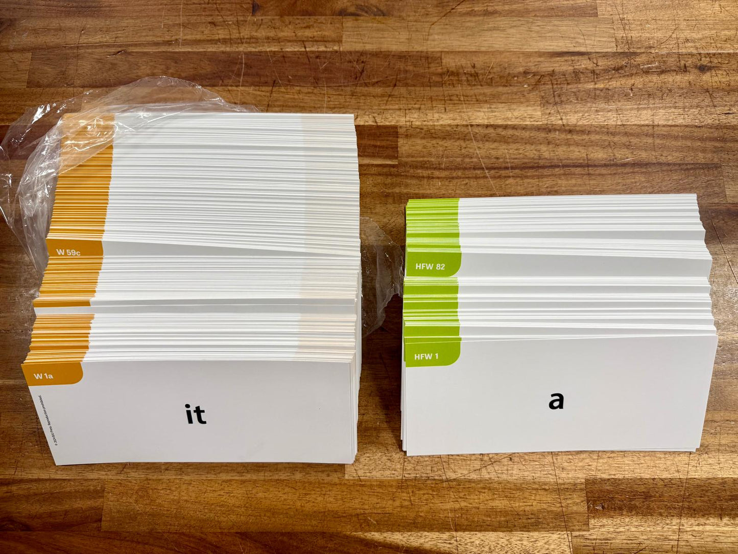 BJU Phonics & English 1 & Reading 1 Flashcards - VG