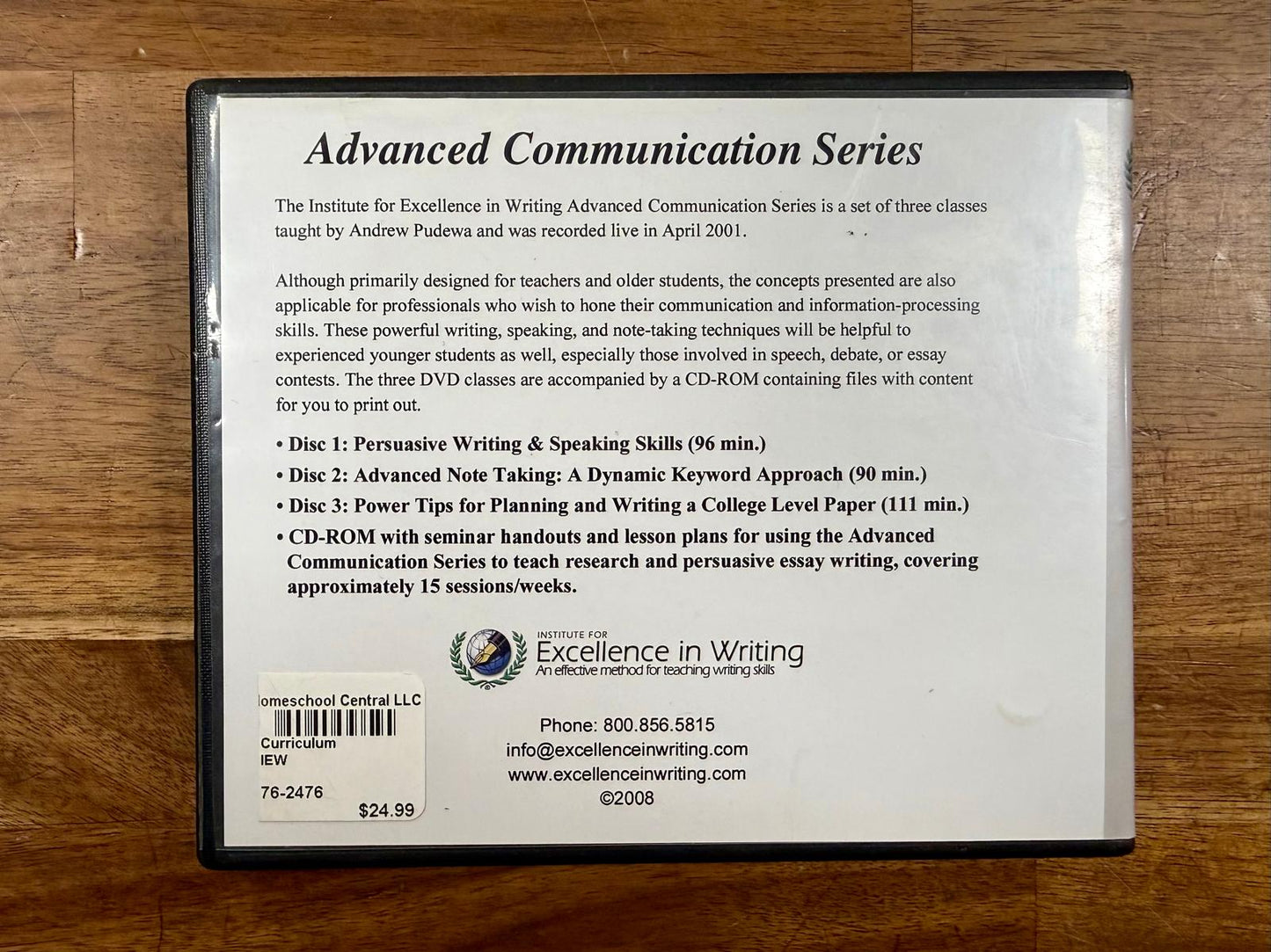 IEW Advanced Communication Series DVD Set w CD-ROM