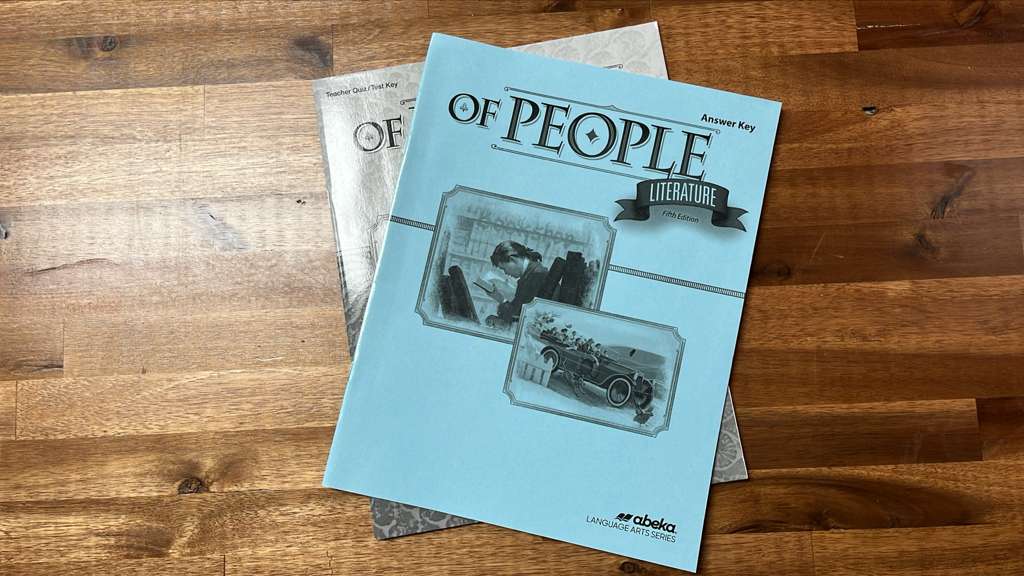 Abeka Of People Literature 5th Ed Grade 7 Key Set of 2 - Like New