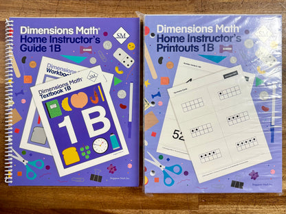 Singapore Dimensions Math 1B Set of 5 - Like New