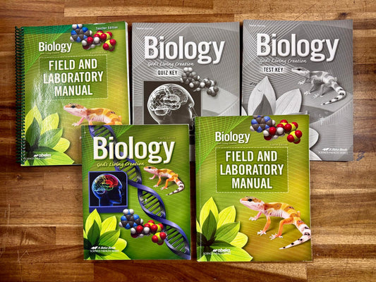 Abeka Biology God's Living Creation 4th Ed SET of 5