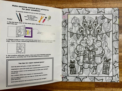 Stained Glass Coloring Monsters (Color & Create) - Good