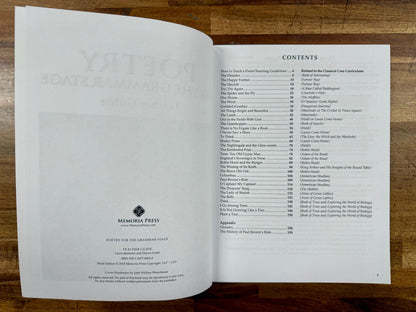 MP Poetry for the Grammar Stage SET of 3 - VG