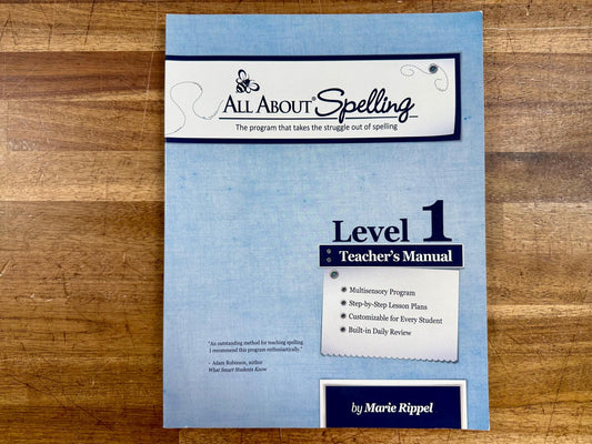 All About Spelling Level 1 Teacher Manual - Good & Clean