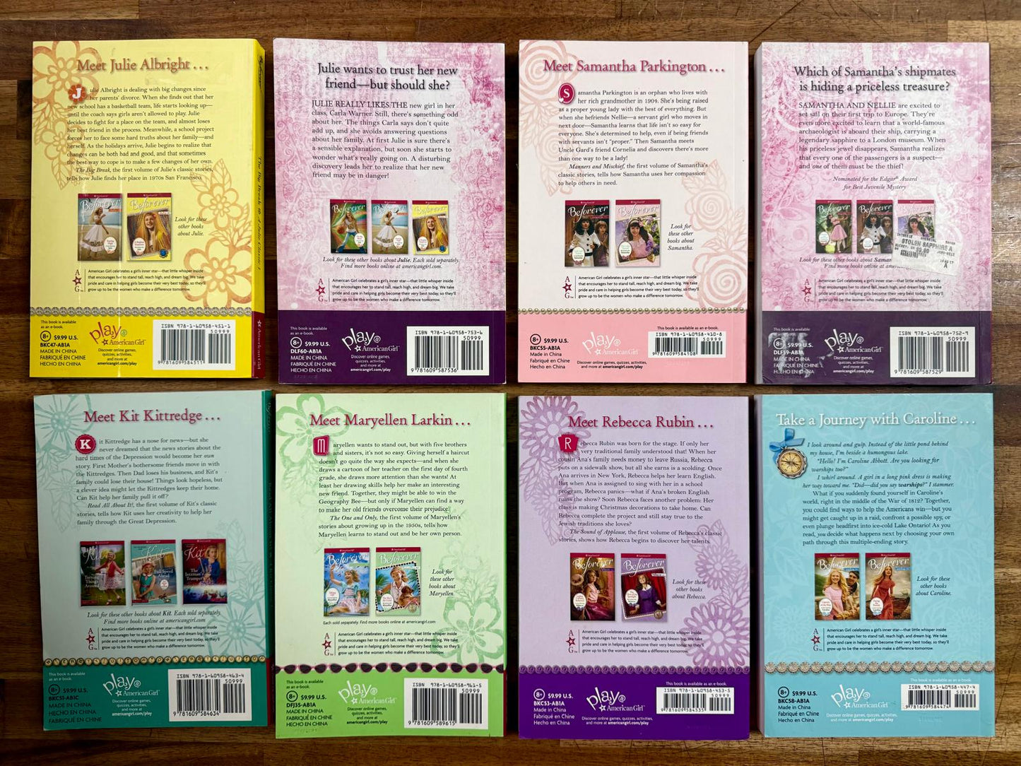 AmericanGirl Beforever LOT of 8: Samantha, Julie, etc.