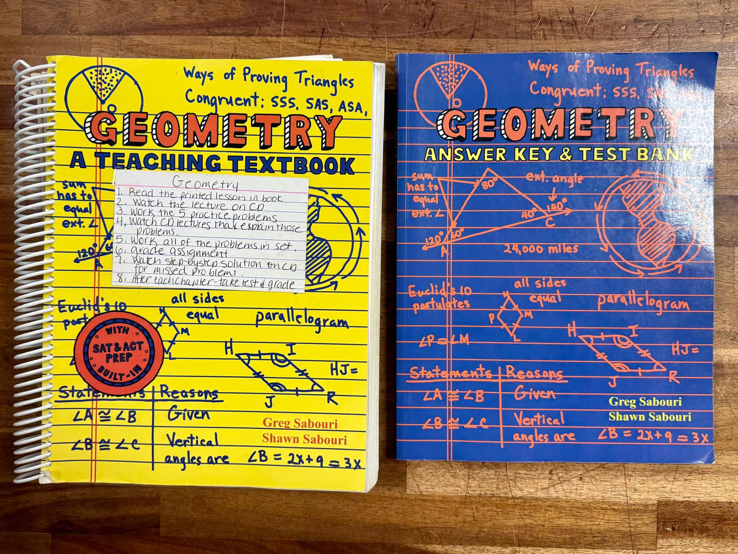 Teaching Textbook Geometry Complete Set - Good
