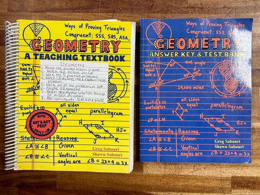 Teaching Textbook Geometry Complete Set - Good