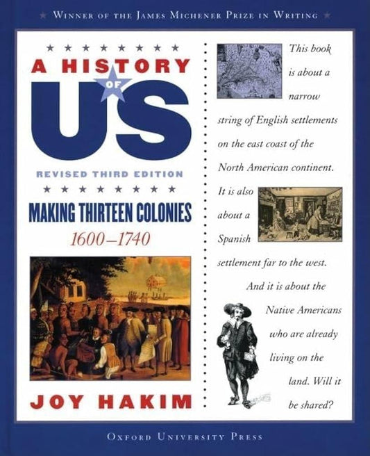 A History of US: Making Thirteen Colonies Book 2 Revised 3rd Edition - Condition GOOD & CLEAN