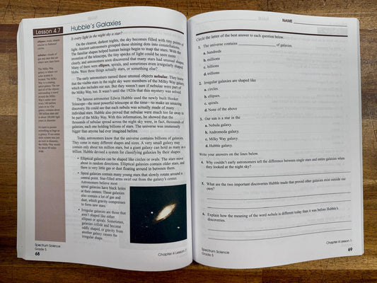 Spectrum Science Grade 5 Workbook - Good & Clean