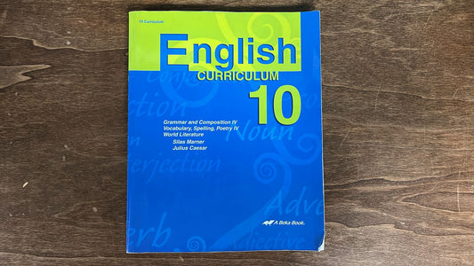 Abeka, English Curriculum 10