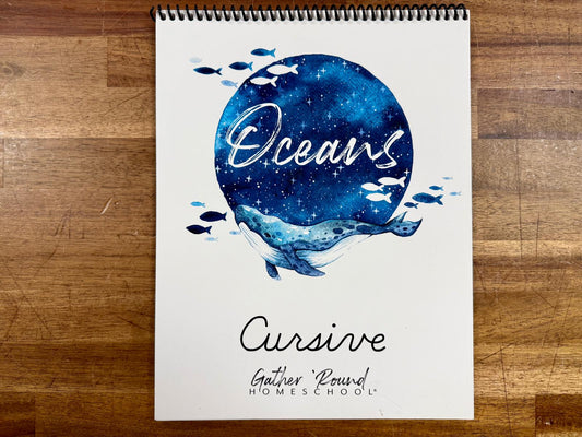 Gather Round Oceans Cursive Writing Notebook - Like New