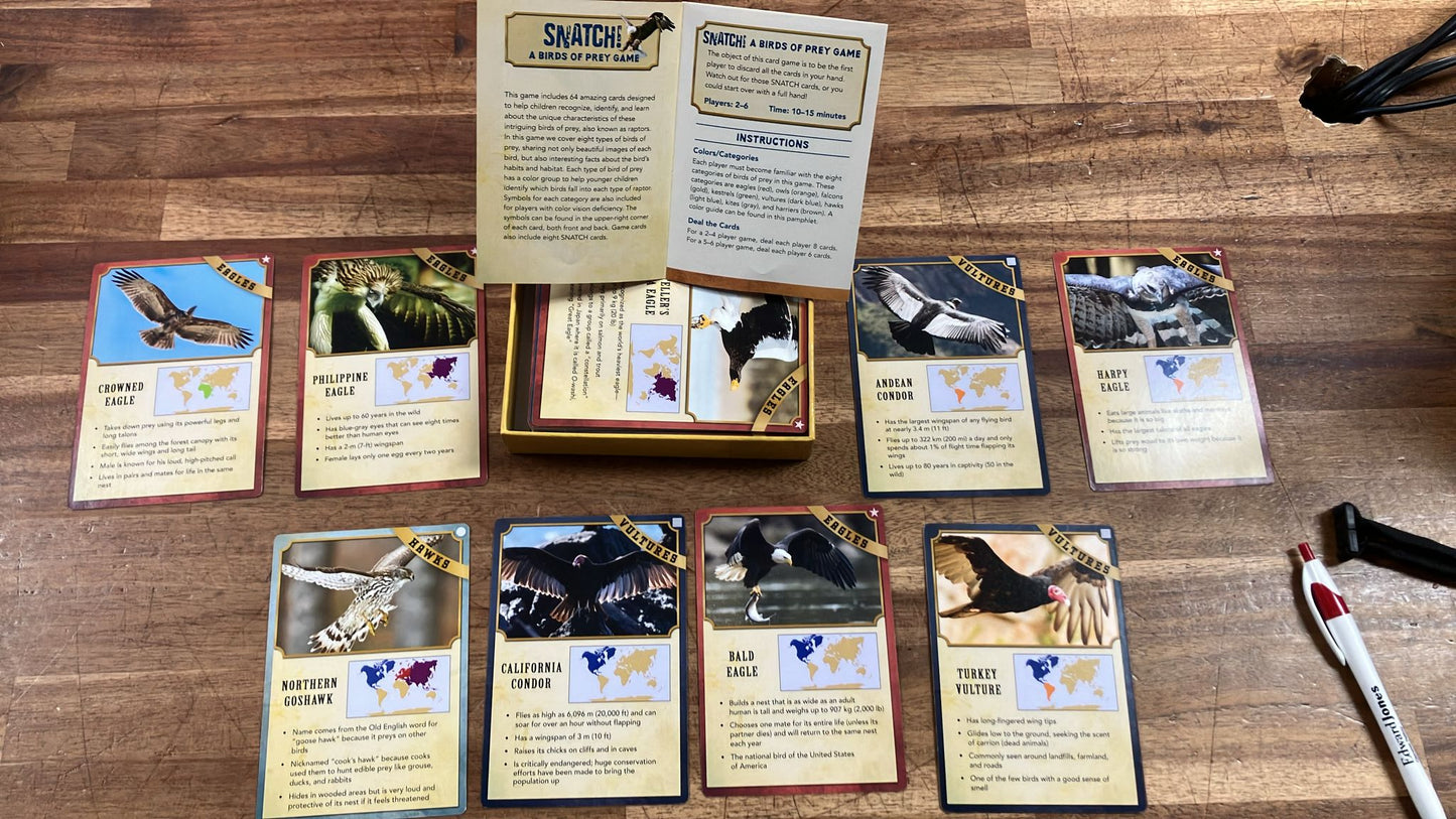 TGTB Game SET of 2 - Flower Game & Snatch Birds of Prey