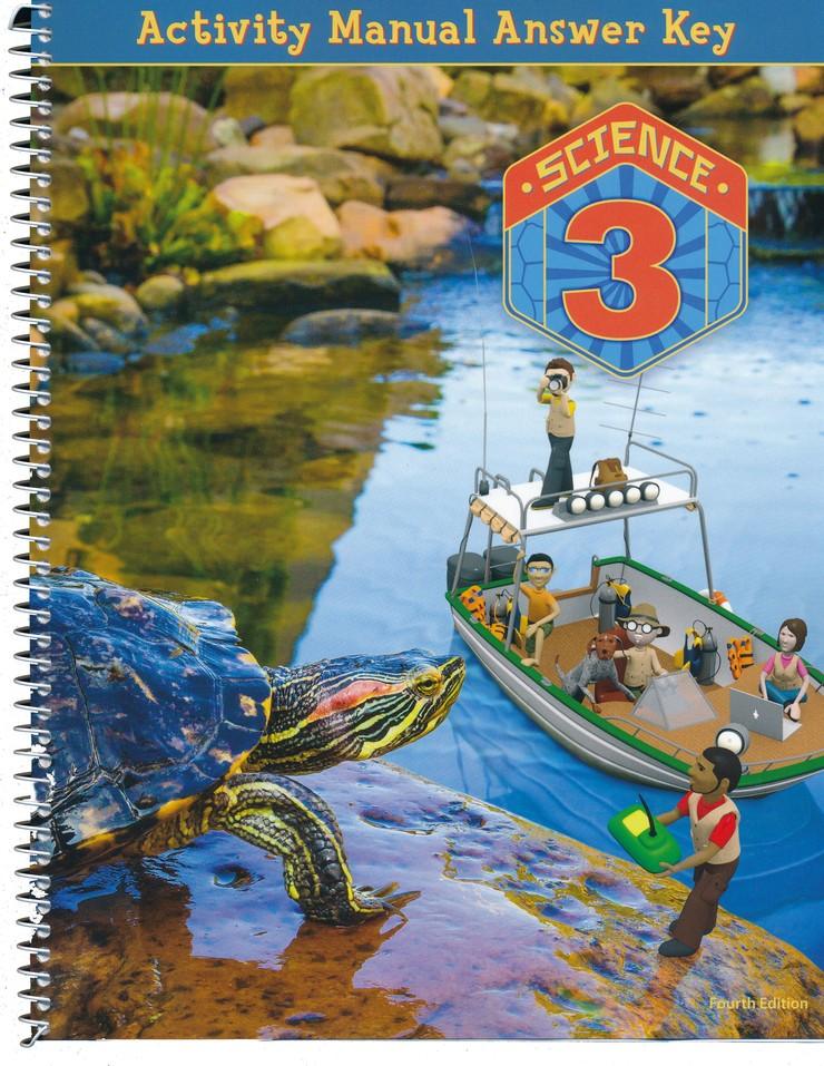 BJU Science 3 4th Ed Activity Manual Answer Key - CONDITION Good & Clean