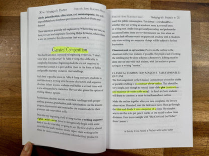 Cottage Press Fable & Song Teacher Guide + Student Book