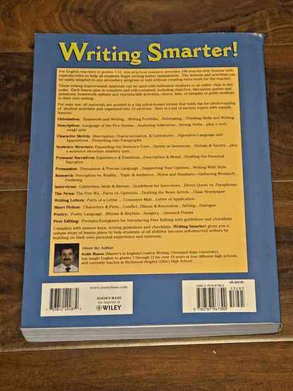 Writing Smarter! Over 100 Step-by-Step Lessons with Reproducible Activity Sheets