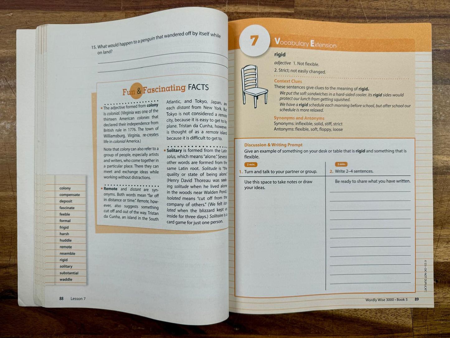 Wordly Wise 3000 Book 5 4th Ed w Answer Key & Test Booklet