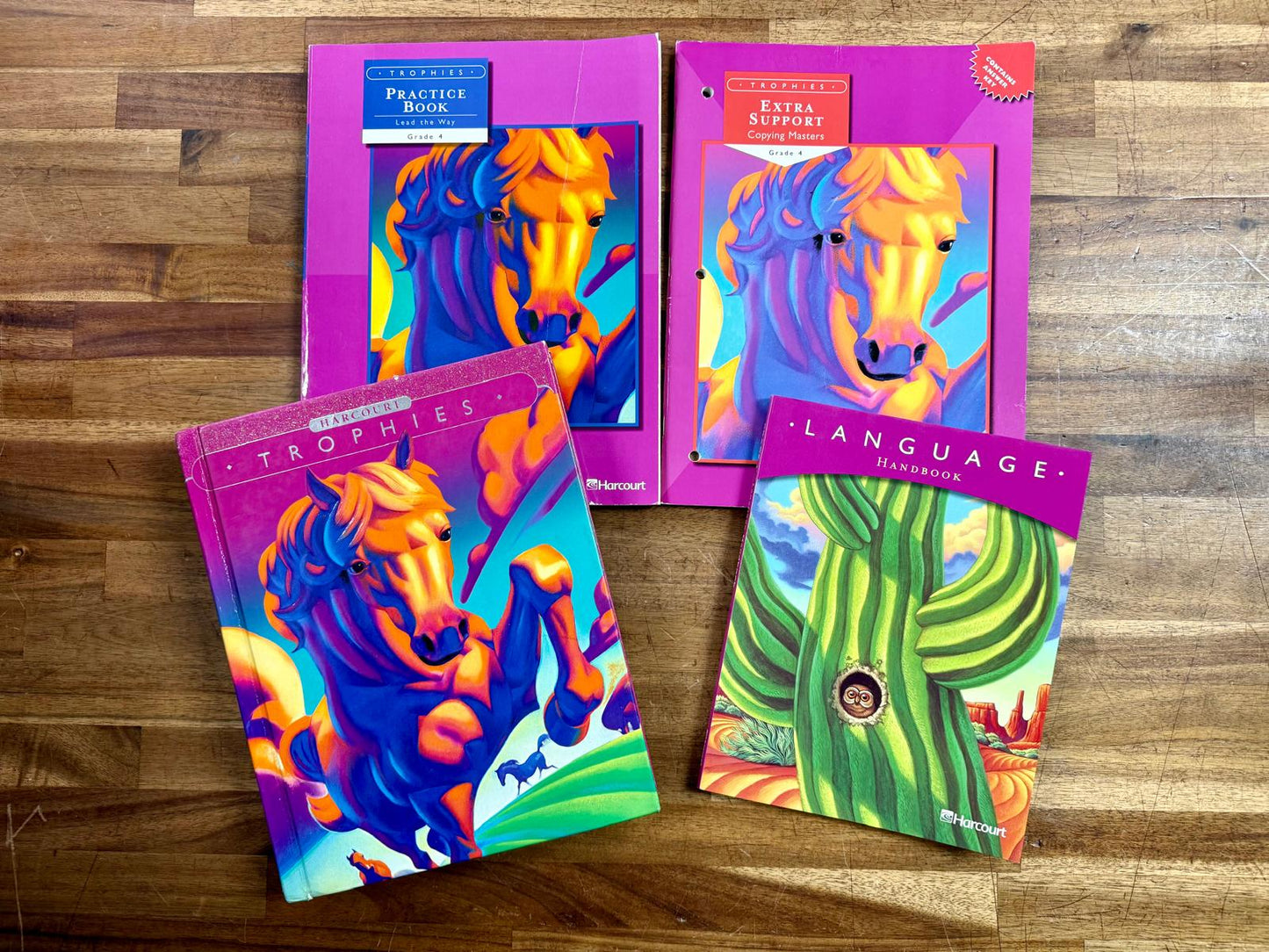 Trophies Grade 4 Lead the Way Language Arts Set of 4