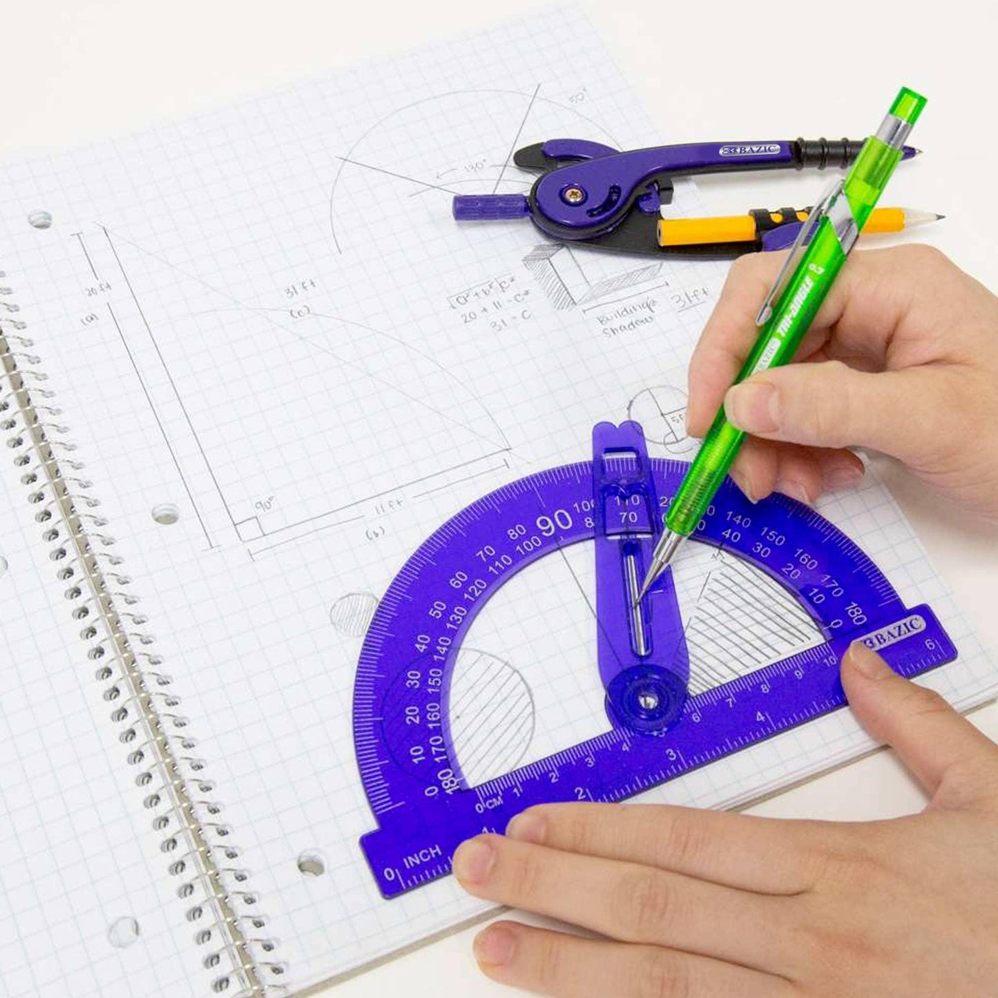 Scale-Arm Compass w/ #2 Wood Pencil