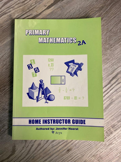 Primary Mathematics Home Instructor Guide 2A — additional copy