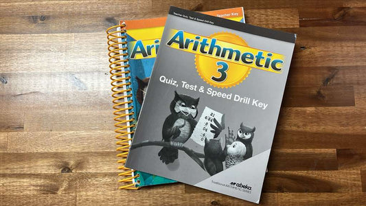 Abeka Arithmetic 3 Teacher Key Set of 2 - VG