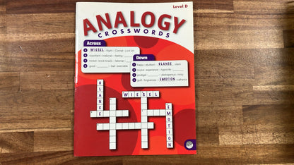 MindWare Analogy Crosswords Level D - Like New