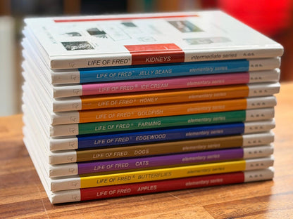 Life of Fred Math SET of 10 (Apples - Kidneys)