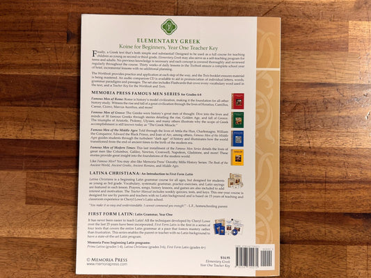 MP Elementary Greek Year 1 Teacher Key