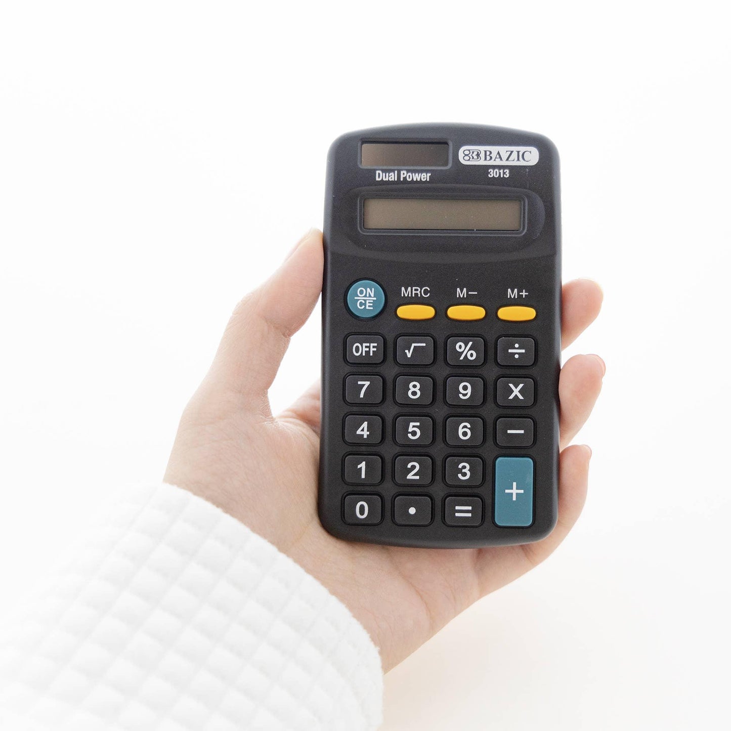 Pocket Size Black Calculator 8-Digit Dual Power