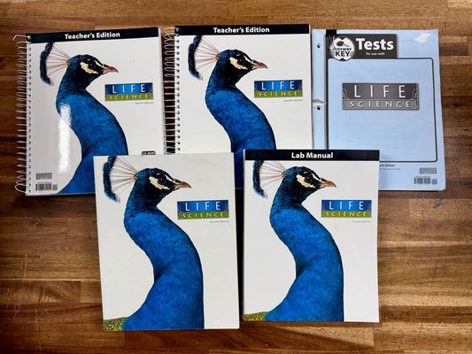 BJU Life Science SET of 5 - 4th Edition